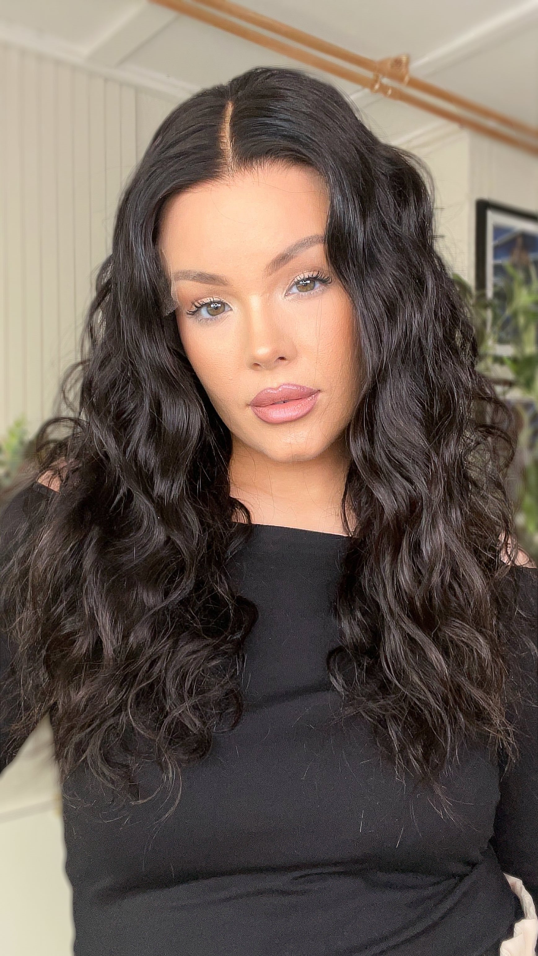 Water Wave Wigs 100% Real Human Hair for Caucasian 180% Density