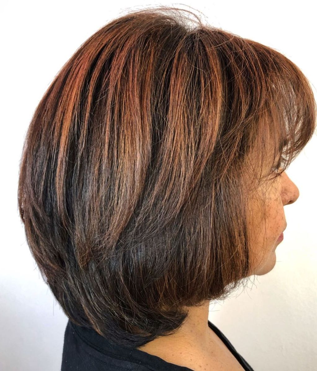 Medium-Length Wigs with Short Layers for Women Caucasian 100% Human Hair