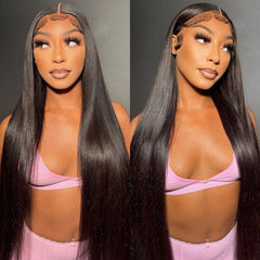 Glueless Wig Ready to Go Silky Straight Human Hair Wigs