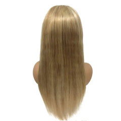 SULMY Golden Brown to Blonde Ombre Lace Front Wigs for White Women 100% Human Hair
