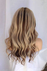 SULMY Ombre Highlight Blonde Lace Front Wigs for White Women 100% Human Hair