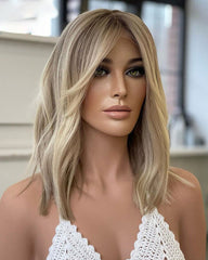 SULMY Ombre Blonde Lace Frontal Wig for White Women 100% Human Hair