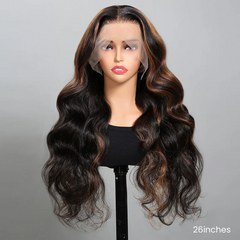 360 Full Lace Frontal Body Wave #30 Highlight Human Hair Wig