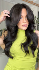 SULMY Body Wave Wigs 100% Real Human Hair for Caucasian 180% Density