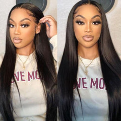 Beginner-Friendly Straight Glueless Wig 100% Human Hair