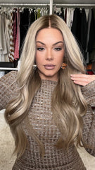 SULMY Golden Brown Wigs 100% Real Human Hair for Caucasian 180% Density