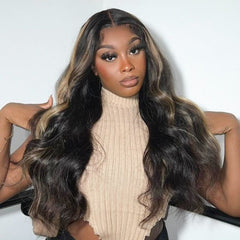 Glueless #30 Highlight Body Wave Human Hair Wigs