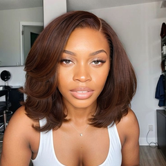 Short Cut Layered Human Hair Wigs