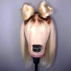 1b 613 Blonde Bob Lace Front Wig Colored Short Ombre Human Hair Wigs -SULMY | SULMY.