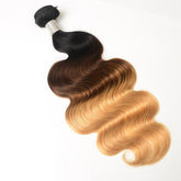 Sulmy 1 Bundle 1b #4 #27 Three Tone Colored body wave Ombre Brazilian Human Hair Weave | SULMY.