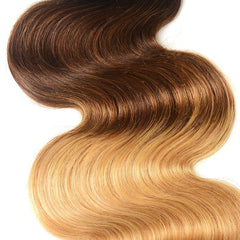 Sulmy 3 Bundles 1b #4 #27 Three Tone Colored body wave Ombre Brazilian Human Hair Weave | SULMY.
