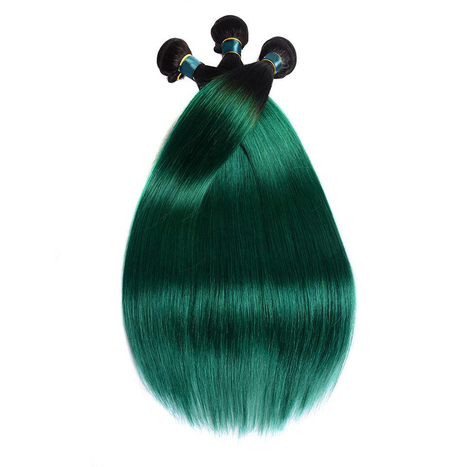 Green Bundles Straight Hair Dark Roots | SULMY.