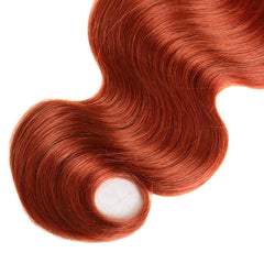 Burnt Orange Ombre Weave 3 Bundles Deals Body Wave Human Hair Dark Roots | SULMY.