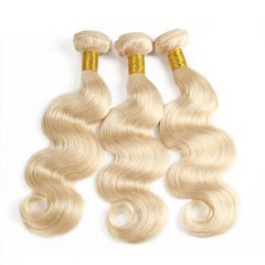 613 Bundles With Closure Body Wave Honey Blonde Hair Weave With Closure | SULMY.