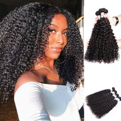 3 Bundles Deal Curly Brazilian Virgin Human Hair Weave Bundles | SULMY.