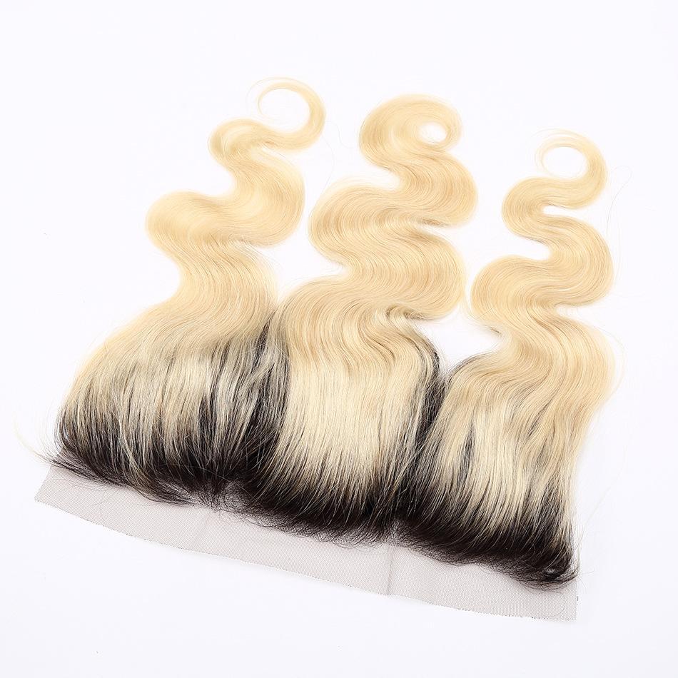 Dark Roots 613 Bundles With Frontal Body Wave Blonde Human Hair | SULMY.