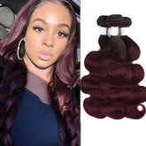 99j Bundles Dark Roots Ombre 99j Human Hair Weave | SULMY.