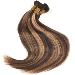 Honey Blonde Highlight Bundles With Closure Straight | SULMY.