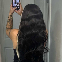 SULMY Platinum Blonde Highlight Wigs 100% Human Hair