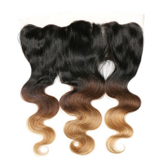 Sulmy 3 Bundles With Frontal Closure 1b #4 #27 Ombre body wave Brazilian Hair Weave | SULMY.