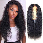 Lace Front Human Hair Wigs 13x4 Lace Wig Jerry Curls, Pre-plucked, 180% Density-SULMY | SULMY.