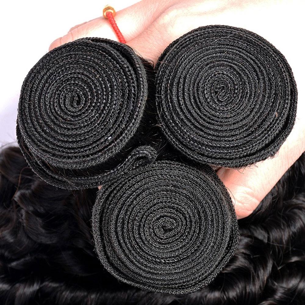 3 Bundles Deal Deep Wave Brazilian Virgin Human Hair Weave Bundles | SULMY.