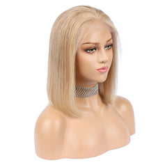 Honey Blonde Bob Lace Front Wig Colored Short Human Hair Wigs -SULMY | SULMY.