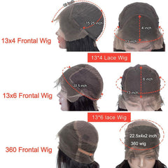 360 Lace Wig Pre-plucked Human Hair Brazilian Lace Frontal Wig -Body Wave SULMY | SULMY.