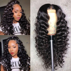 4x4 Lace Closure Wig Pre Plucked Closure Wigs 180% Density -Loose Deep Wave -SULMY | SULMY.