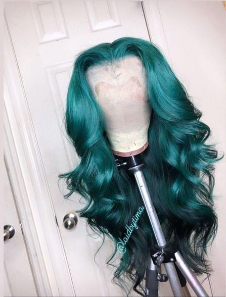 Black turquoise wig sale