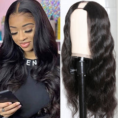 U Part Wig 2x4Inch Human Hair Half Wig Body Wave SULMY | SULMY.