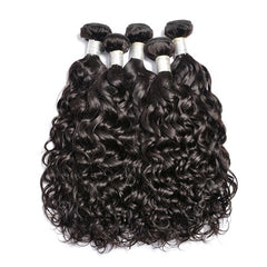 Bundles with Frontal Water Wave Brazilian Virgin Human Hair Weave Bundles 3+1 | SULMY.