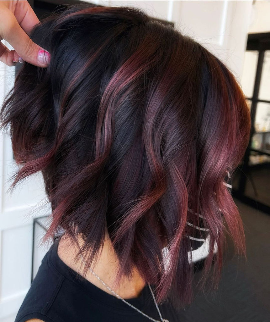 SULMY Burgundy Balayage Bob Wigs for Women Caucasian 100  display picture 1