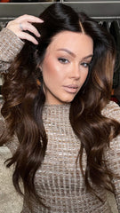 SULMY Ombre Brown Wavy Wigs 100% Real Human Hair for Caucasian 180% Density