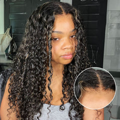 Highlights #27 Colored Human Hair Wig Jerry Curly Breathable Cap Free Part