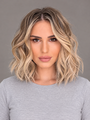 SULMY Volumizing Balayage Bob Wigs for Women Caucasian 100% Human Hair — front view, AI-generated visualization [transfer:15428216979676-front]