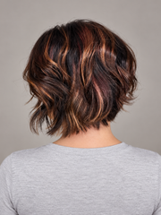 SULMY Wigs for Older Women with Round Faces for Women Caucasian 100% Human Hair — back view, AI-generated visualization [transfer:15428217766108-back]