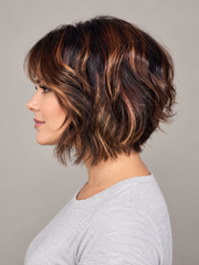SULMY Wigs for Older Women with Round Faces for Women Caucasian 100% Human Hair — side view, AI-generated visualization [transfer:15428217766108-side]