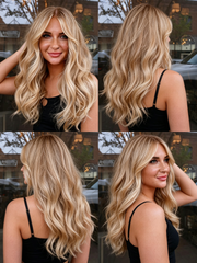 SULMY Strawberry Blonde Wigs 100% Real Human Hair for Caucasian