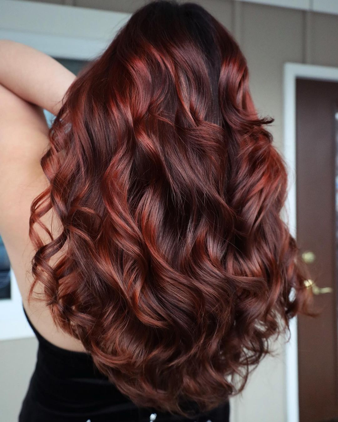 Ruby Rhod Wig Shiny Ruby Red Balayage Wigs 100% Real Human Hair for Caucasian Women ...