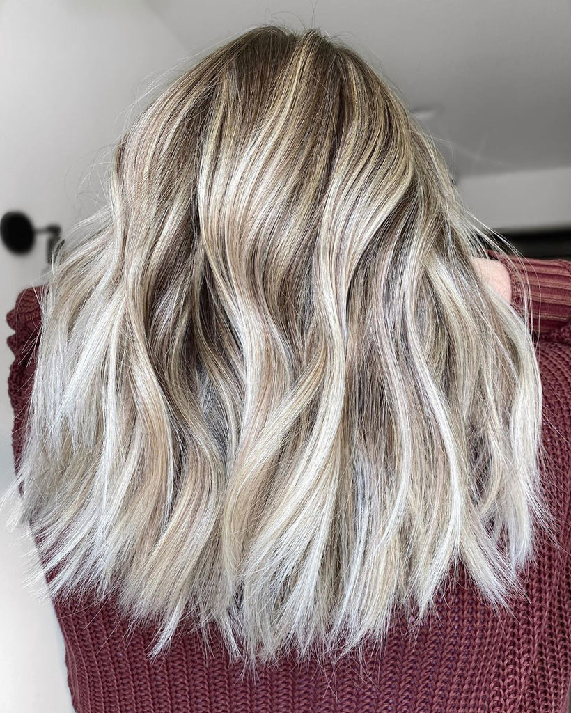 SULMY Platinum Ash Blonde Wigs 100% Real Human Hair for 