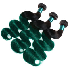 Dark Green Hair Bundles Wavy Human Hair | SULMY.