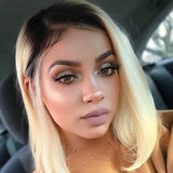 1b 613 Blonde Bob Lace Front Wig Colored Short Ombre Human Hair Wigs -SULMY | SULMY.