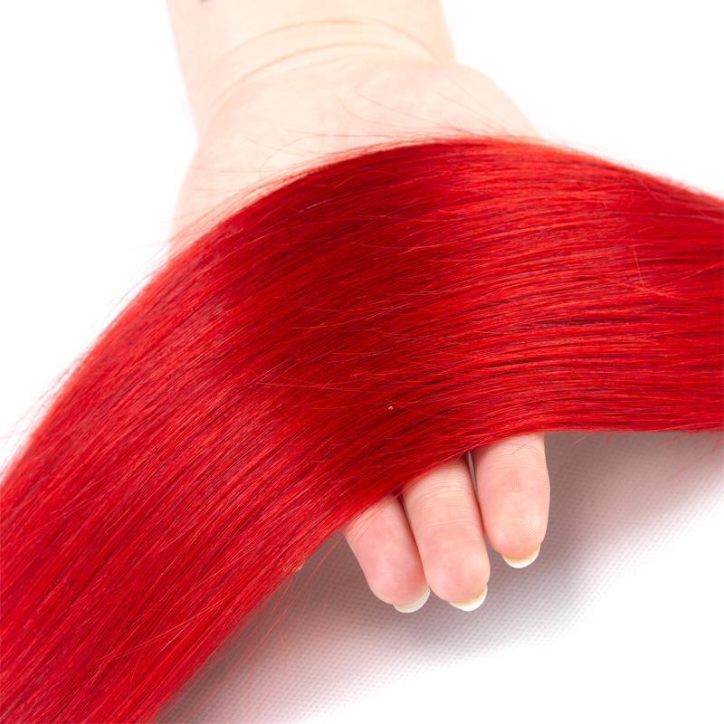 Ombre Red Bundles Straight Human Hair | SULMY.