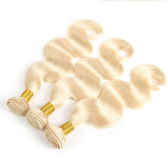 613 Bundles With Frontal Honey Blonde Human Hair Weave With Frontal Body Wave | SULMY.