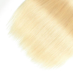 613 Bundles With Frontal Straight Honey Blonde Hair Weave With Lace Frontal | SULMY.