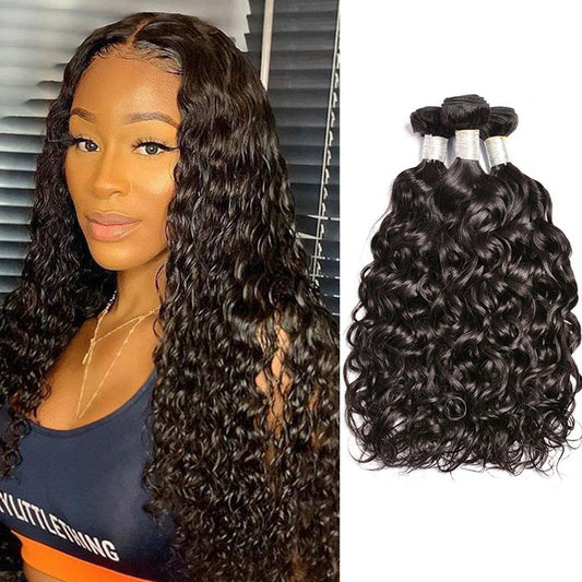 3 Bundles Deal Water Wave Brazilian Virgin Human Hair Weave Bundles | SULMY.