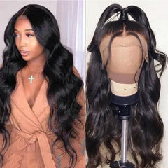 SULMY HD Lace Front Wig 100% Human Hair Silky body Wave