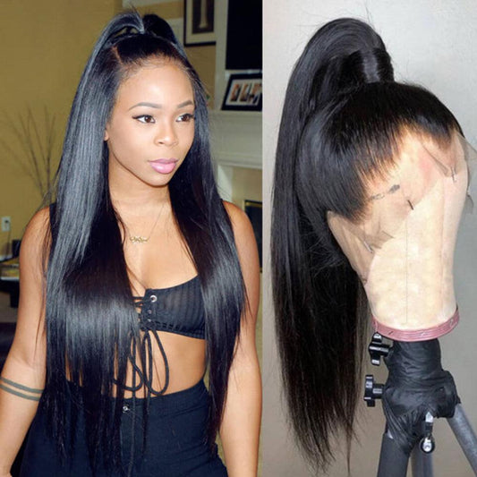 360 Lace Wig Pre-plucked Human Hair Brazilian Lace Frontal Wig -Silky Straight SULMY | SULMY.