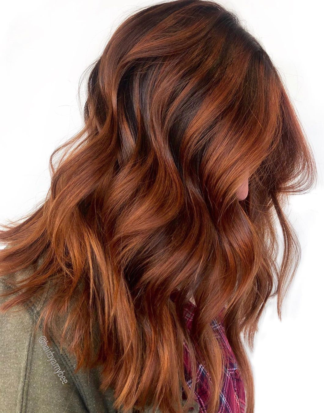 Natural Red and Brown Blend Wigs 100 Real Human Hair for Caucasian Wo SULMY